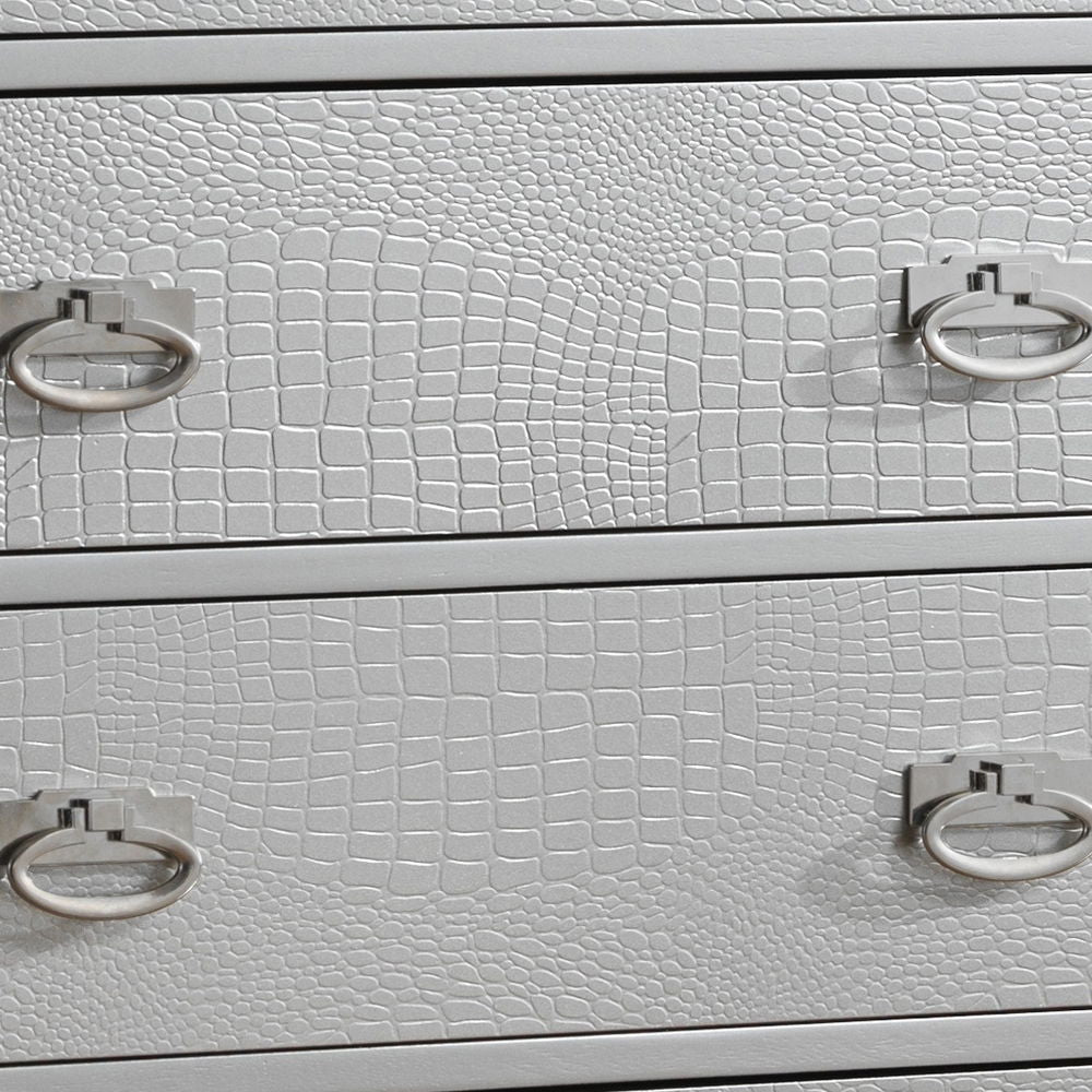 Sleek Contemporary Storage Chest with Ample Storage - Pearl Silver or Beige, photo 9 of 15