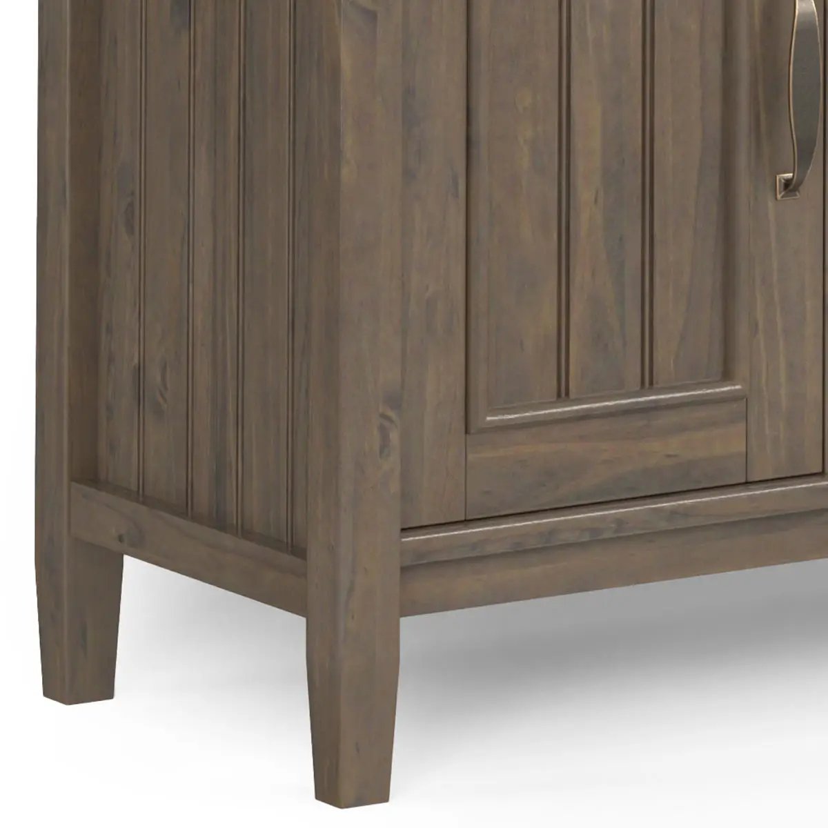 Lev - Handcrafted TV Media Stand - Smoky Brown by HouseOfZazla