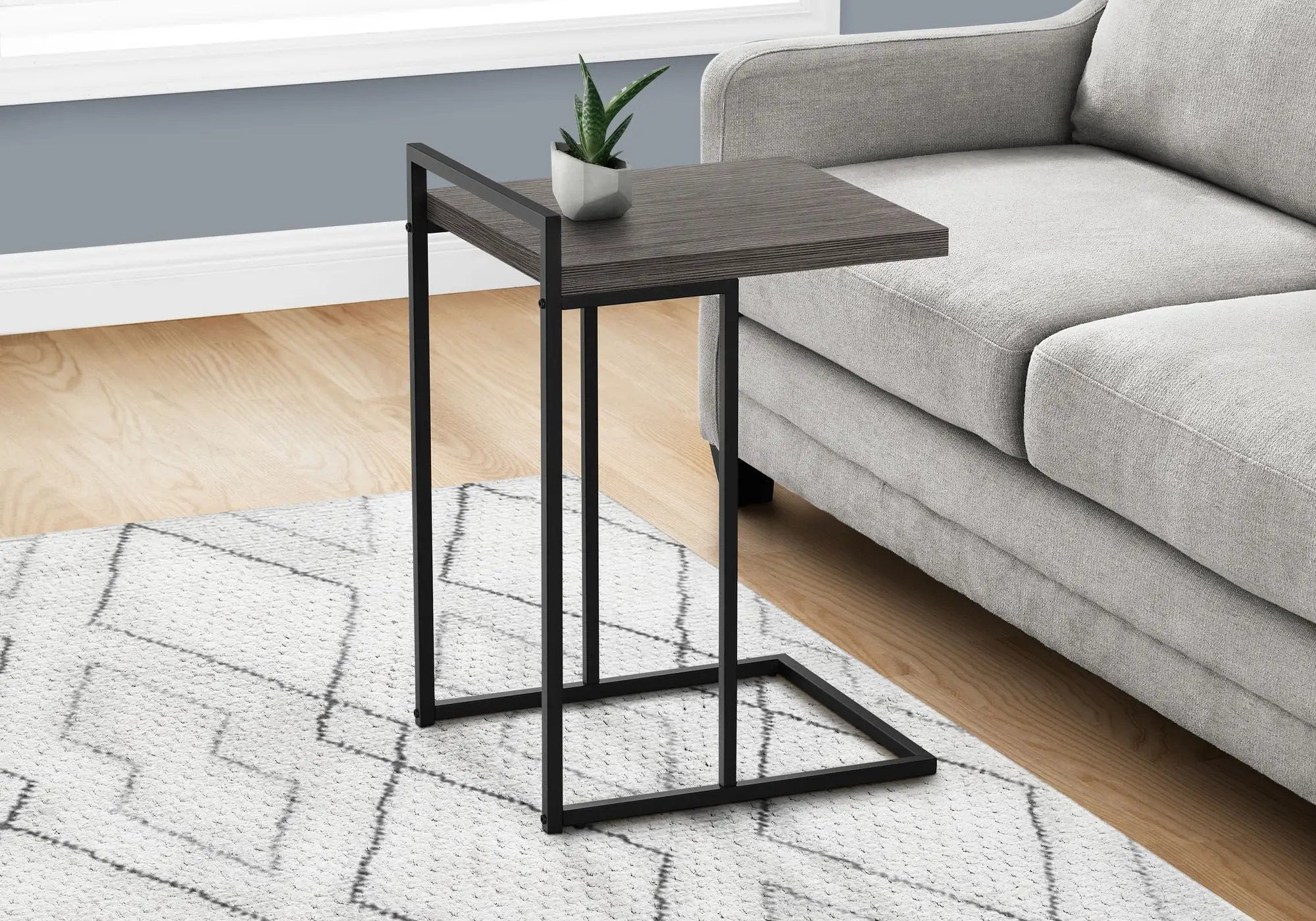 Accent Table, C - Shaped, Versatile by Unique Piece Furniture