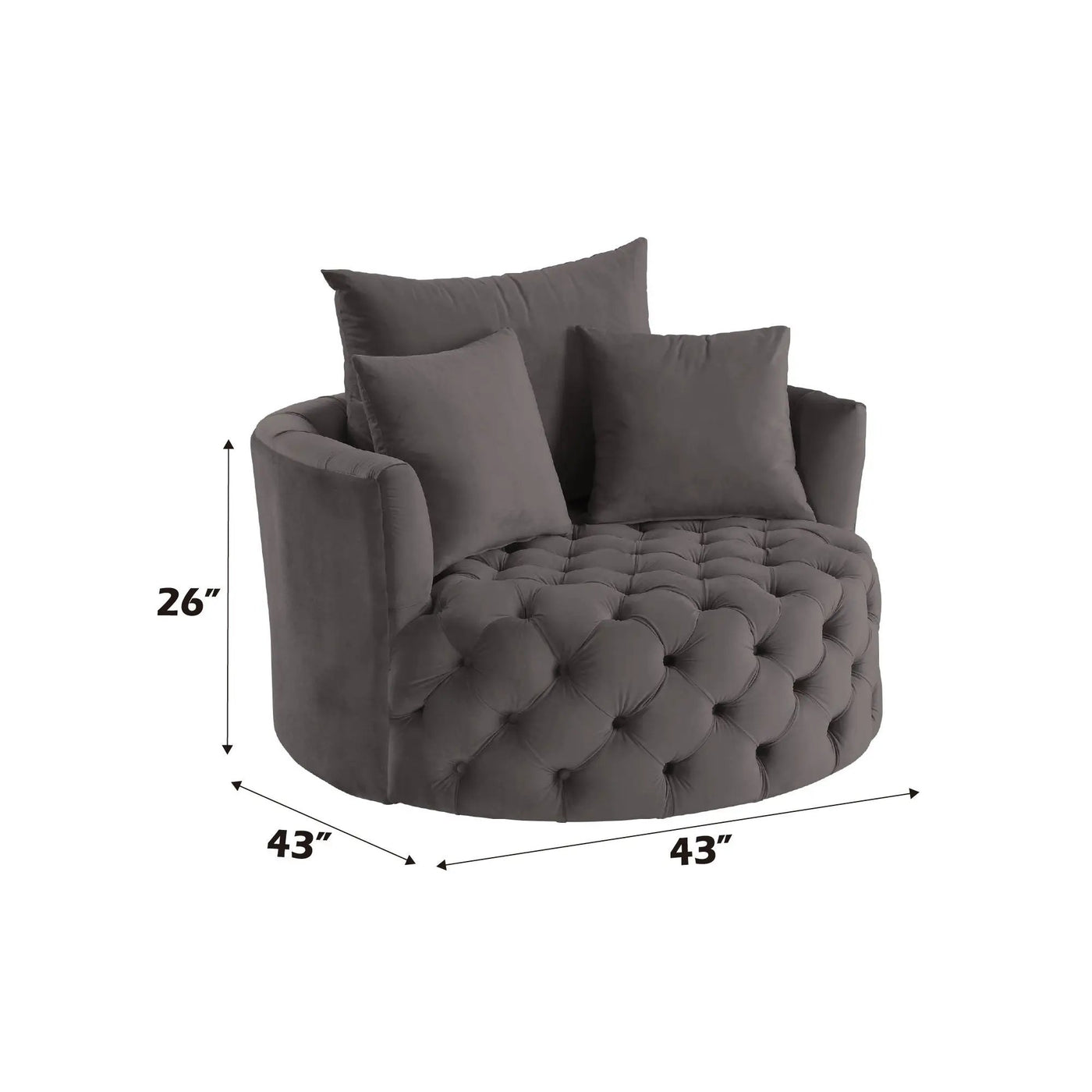 Zunyas - Accent Chair With Swivel by Unique Piece Furniture