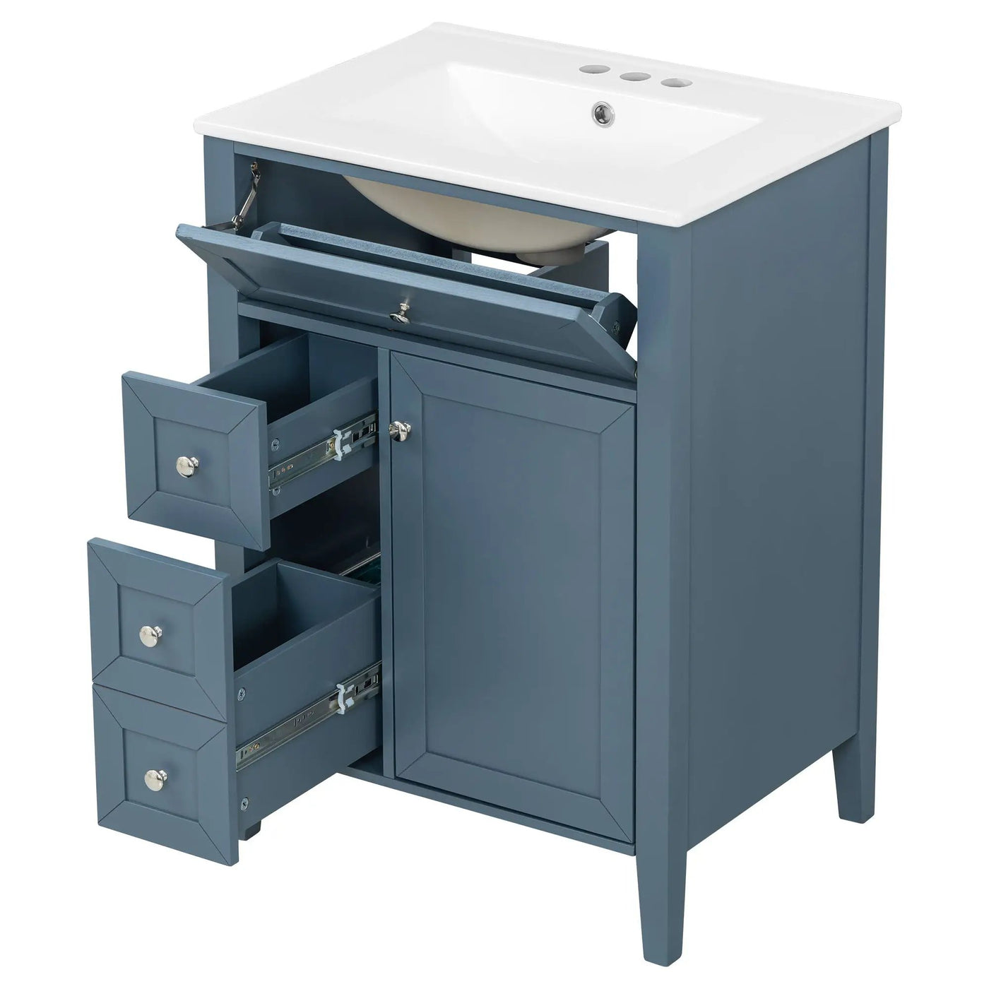 Bathroom Vanity With Sink, Soft Closing Cabinet by HouseOfZazla