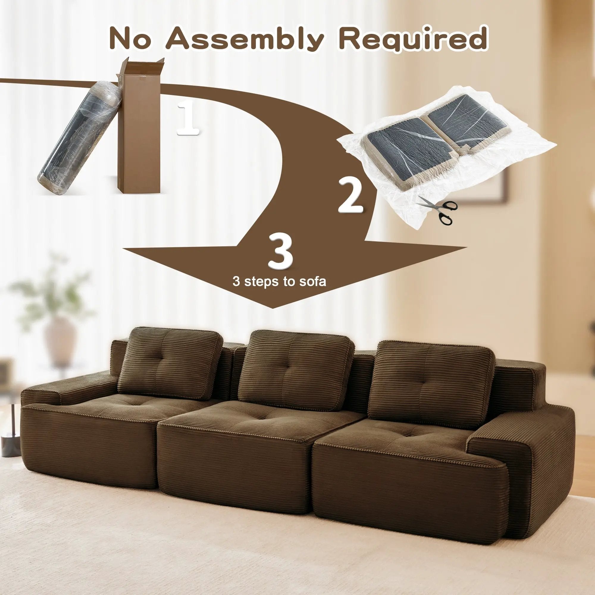Modular Deep-Seat Sofa Set by HouseOfZazla