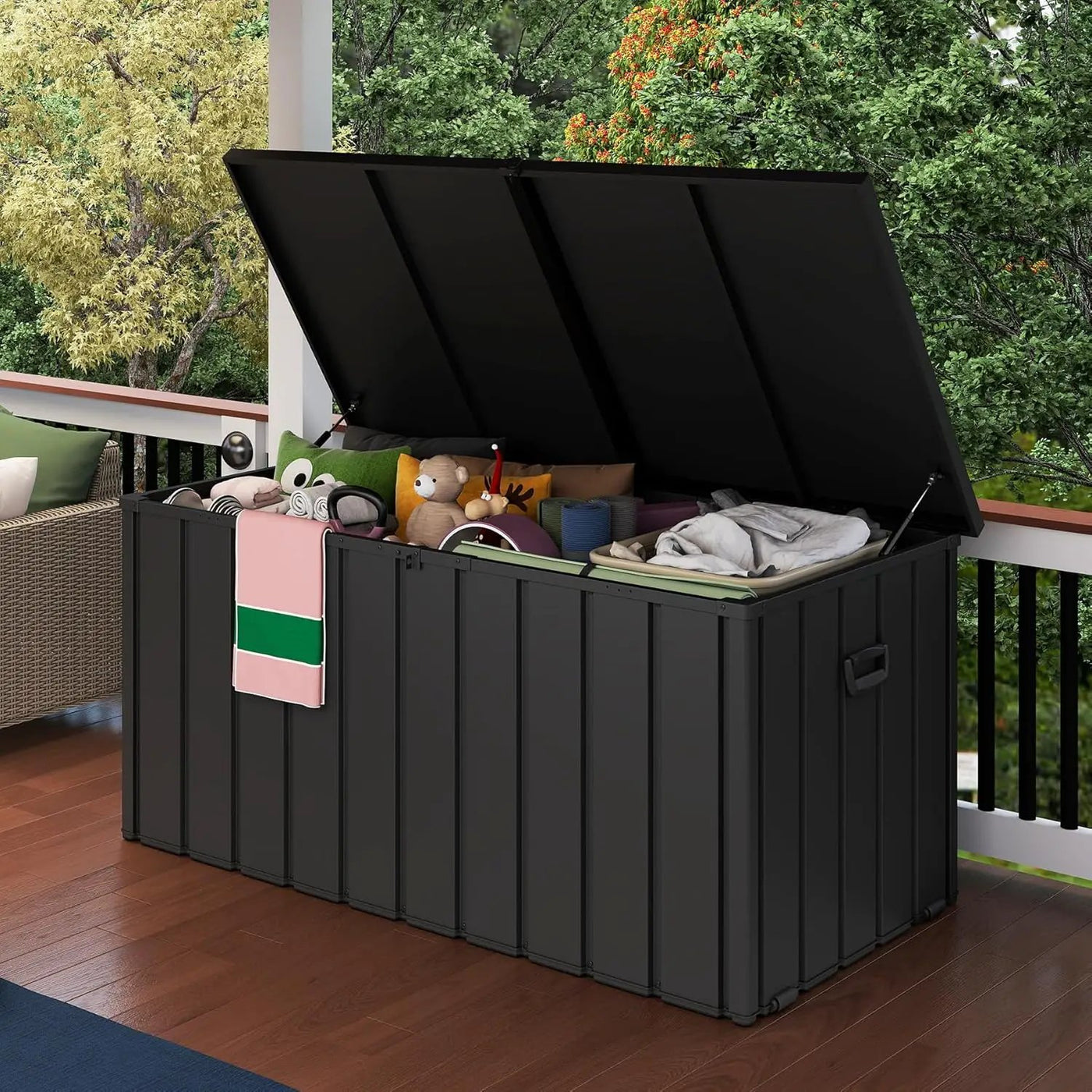 200 Gallon Metal Deck Box with Lockable Lid by HouseOfZazla