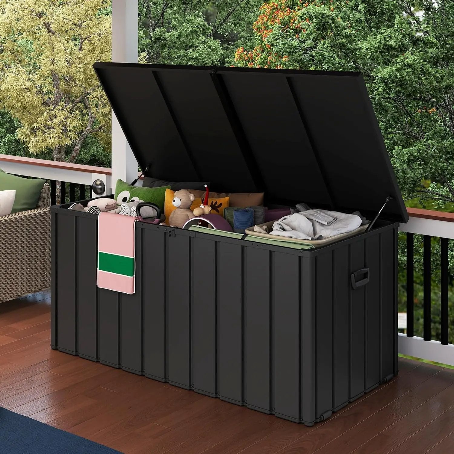 200 Gallon Metal Deck Box with Lockable Lid by HouseOfZazla