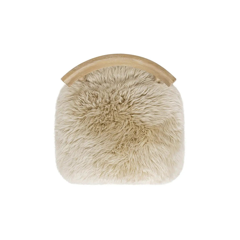 Arden 27.5 Genuine Fur Counter Height Bar Stool by HouseOfZazla