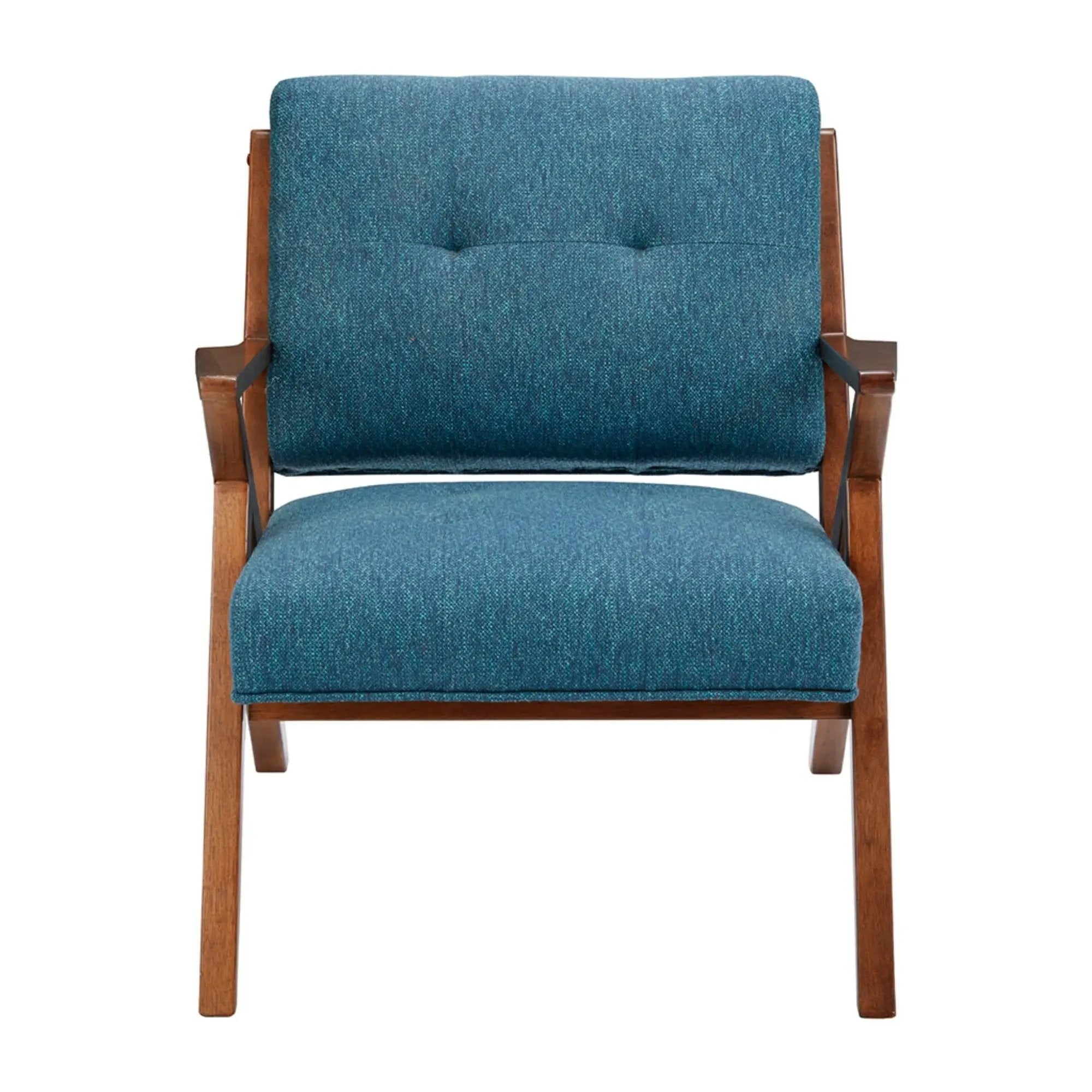 Lounge Chair With Tufted Upholstery And Solid Frame by Unique Piece Furniture