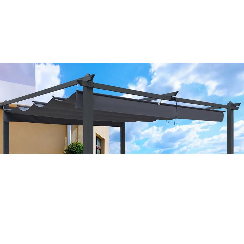 Replacement Canopy Top Cover Fabric For Outdoor Patio Retractable Pergola Sun-Shelter Canopy by HouseOfZazla