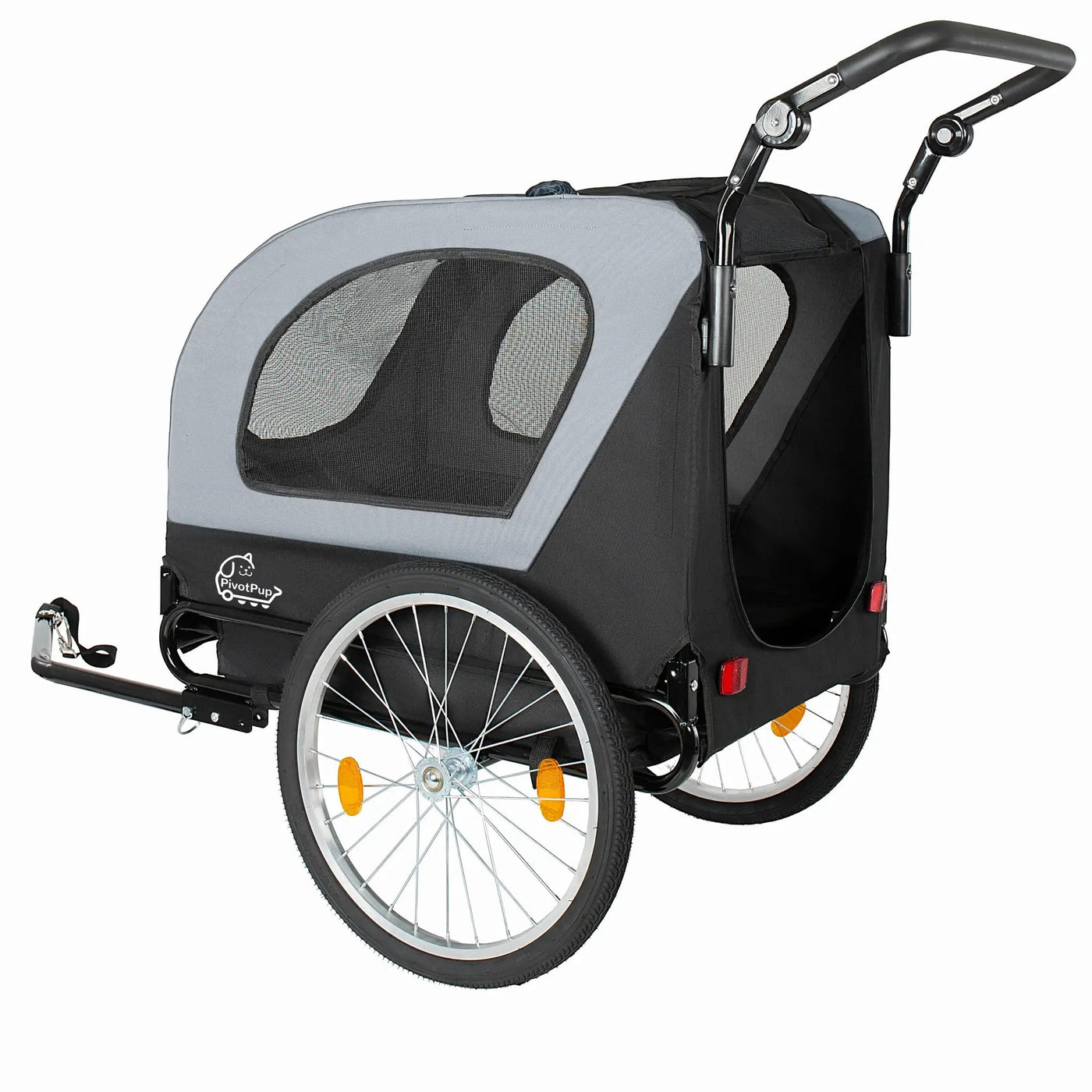 2-in-1 Bike Trailer & Pet Stroller for Dogs up to 110lbs by HouseOfZazla
