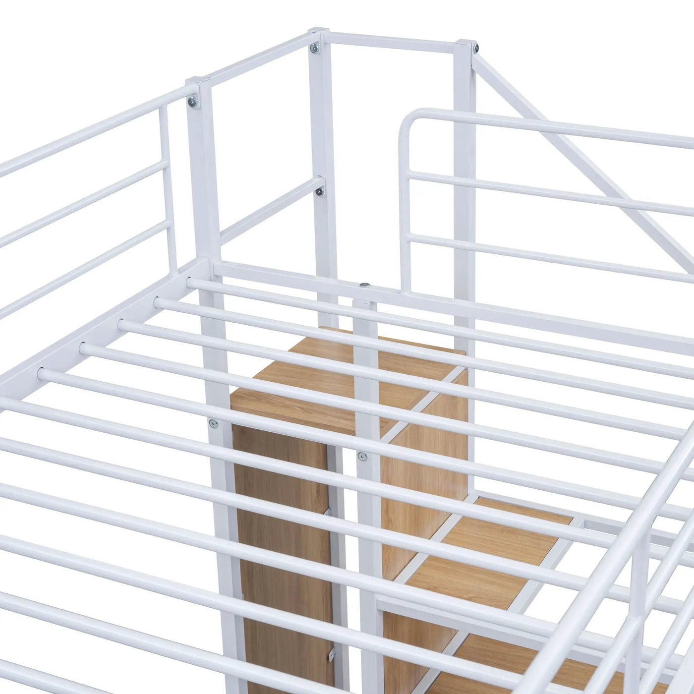Bunk Bed With Lateral Storage Ladder And Wardrobe by HouseOfZazla