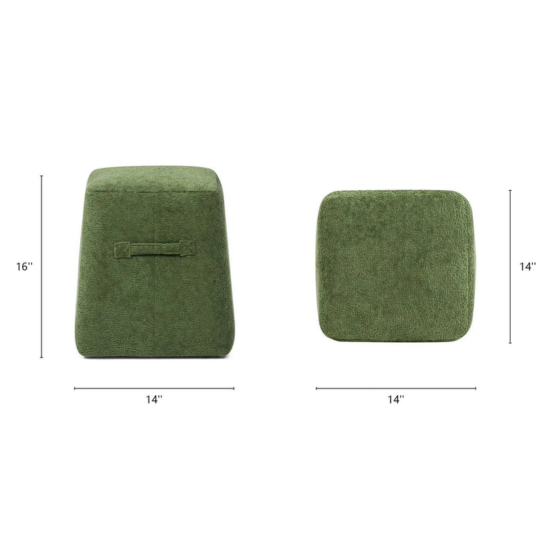 Clyde - Tapered Square Upholstered Ottoman by HouseOfZazla