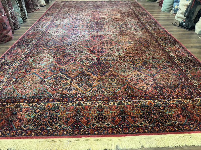 10x18 Karastan Multicolor Panel Kirman Rug #717, Palace Size Wool Discontinued Original 700 Series by Jewel Rugs