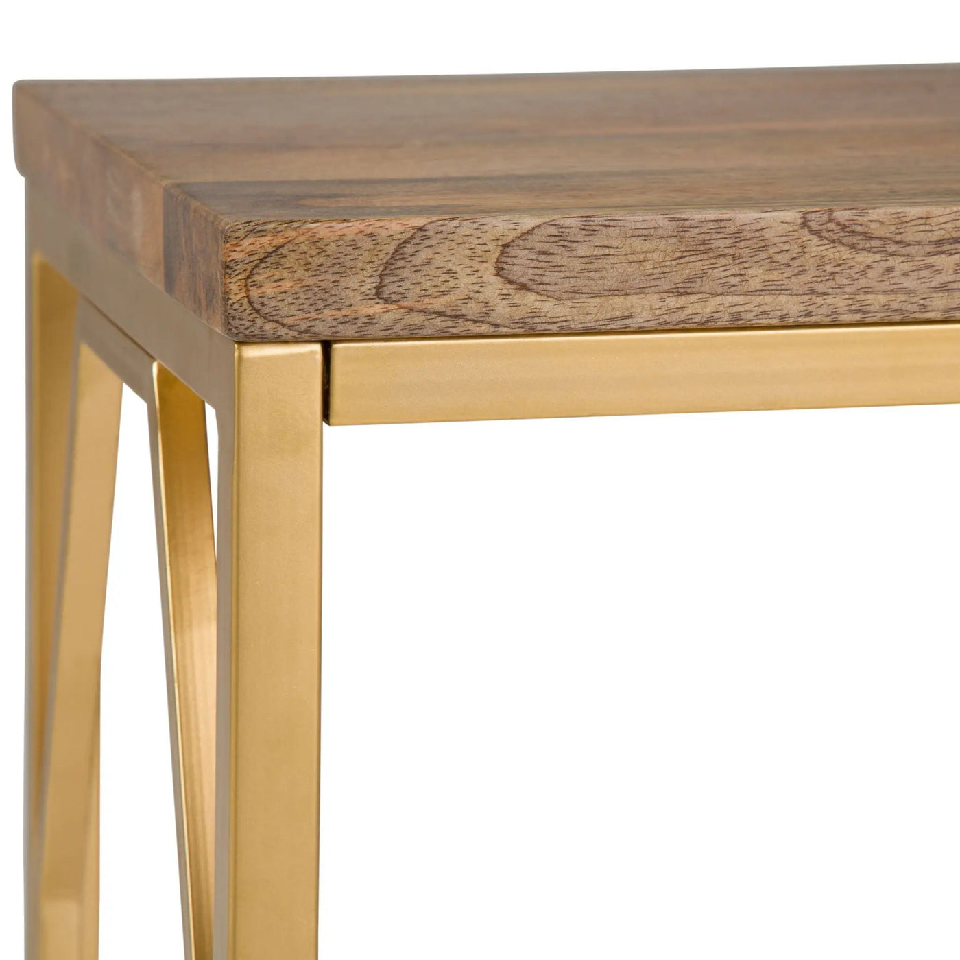 Selma - Handcrafted Metal And Wood Accent Table by HouseOfZazla