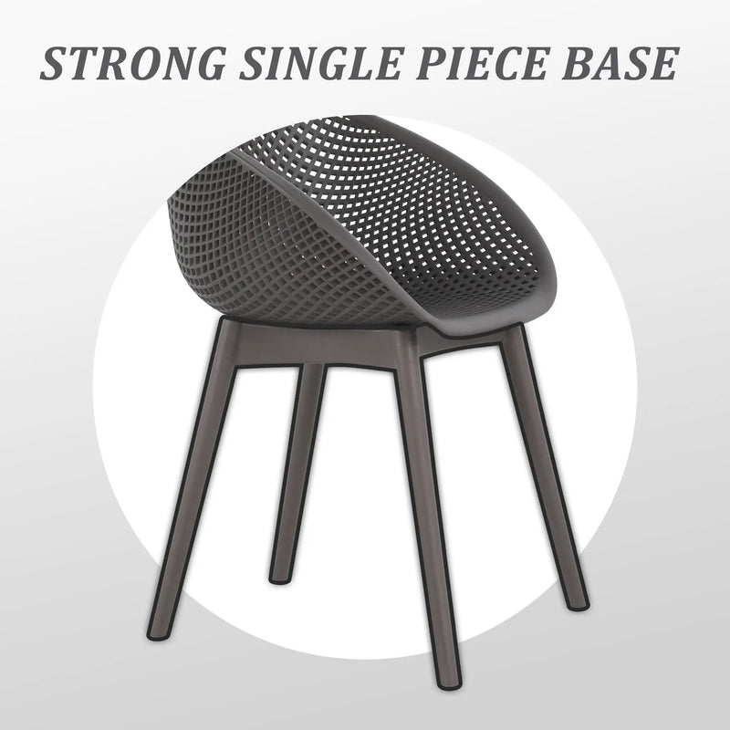 Modern Lounge Chair Set With Round Table by HouseOfZazla
