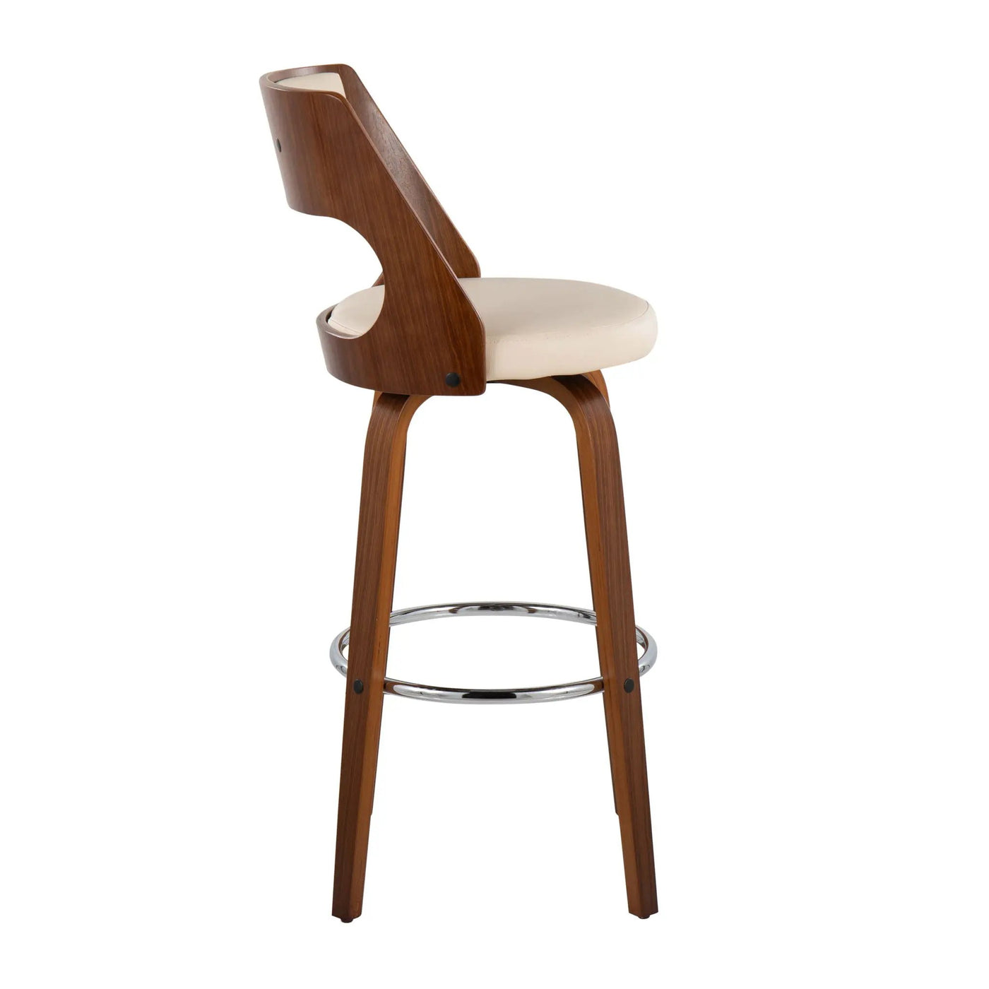 Cecina - Mid-Century Modern Barstool With Swivel (Set of 2) by HouseOfZazla