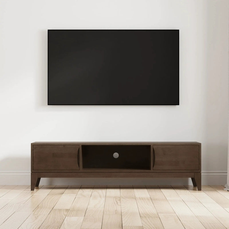 Harper - Low TV Media Stand - Walnut Brown by HouseOfZazla