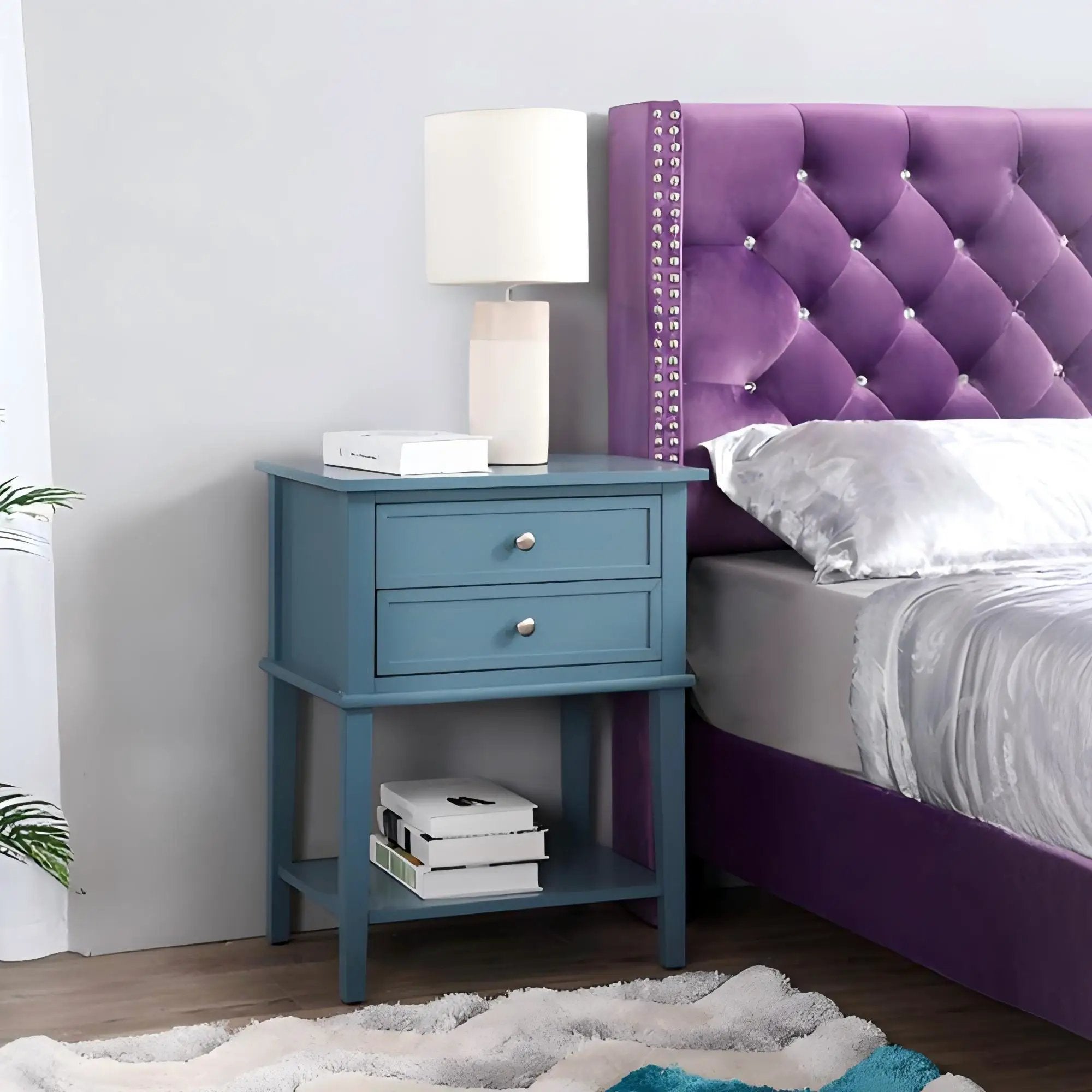 Vibrant Contemporary Nightstand by HouseOfZazla
