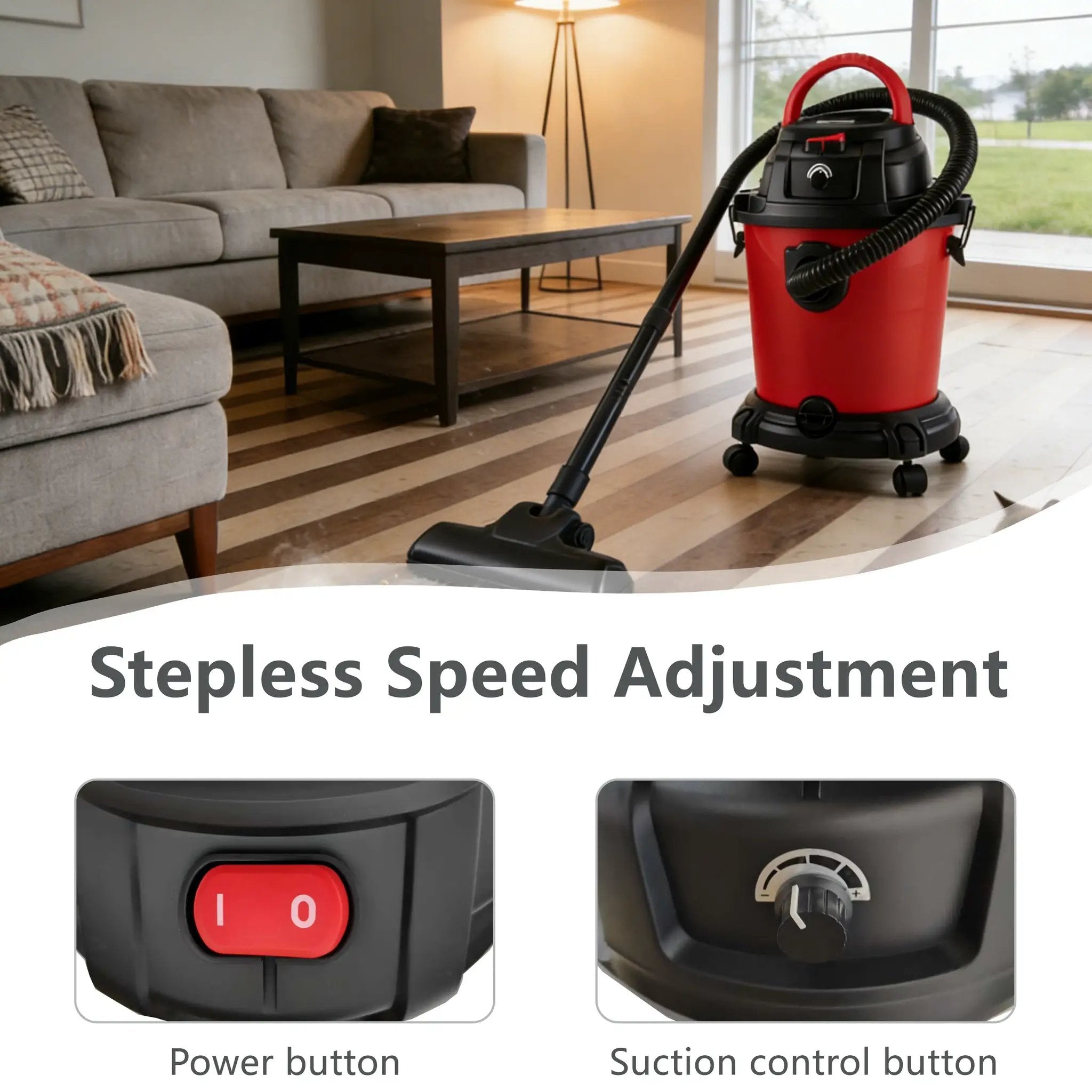Wet Dry Vac, 5 Gallon, 4.3 Peak HP by HouseOfZazla