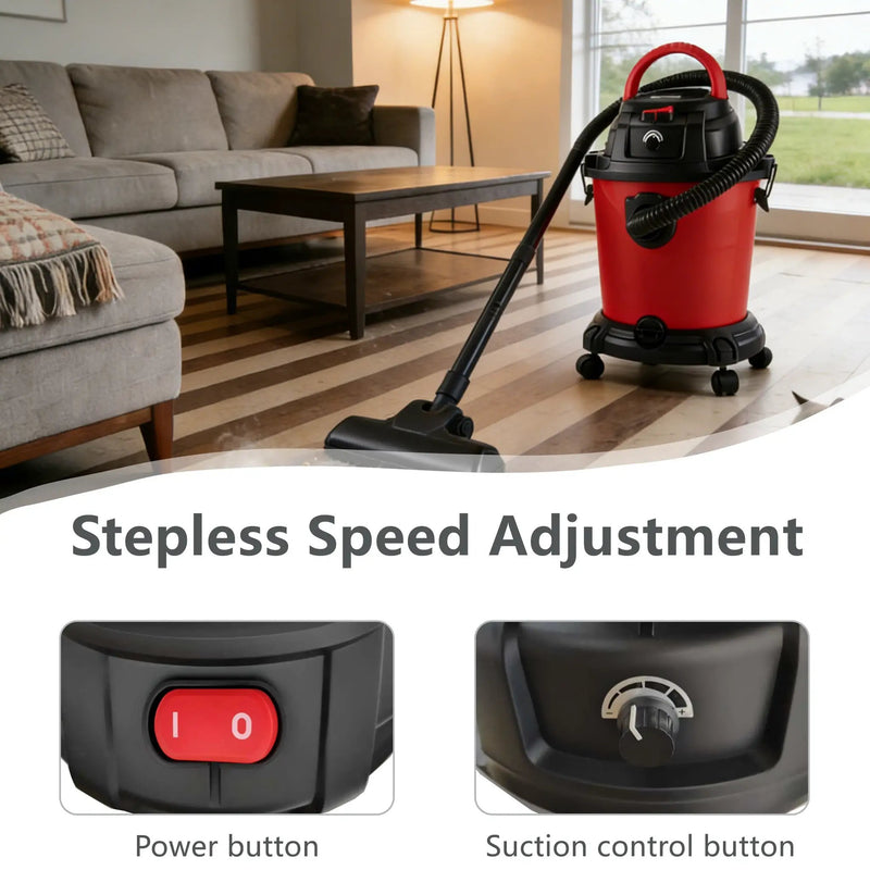 Wet Dry Vac, 5 Gallon, 4.3 Peak HP by HouseOfZazla
