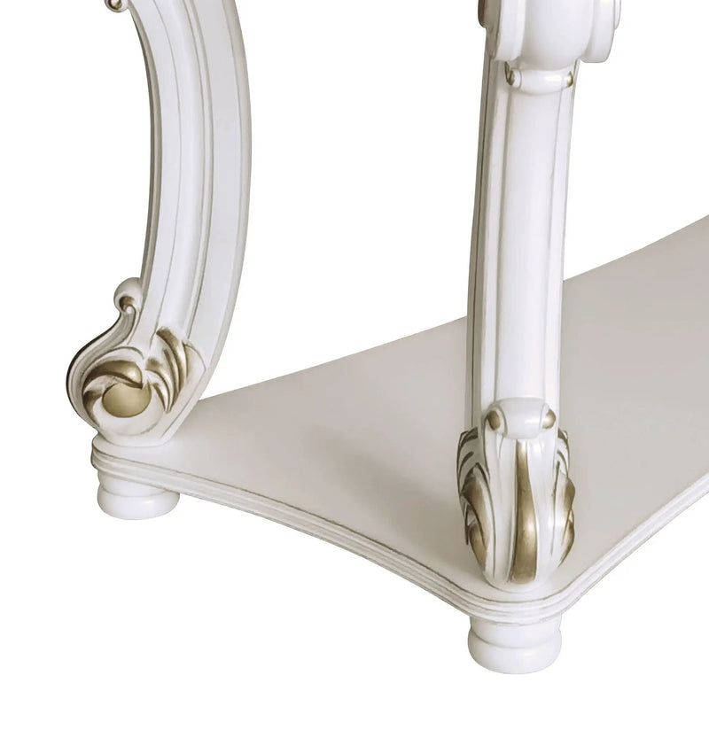 Vendome - Antique Sofa Table - White by HouseOfZazla