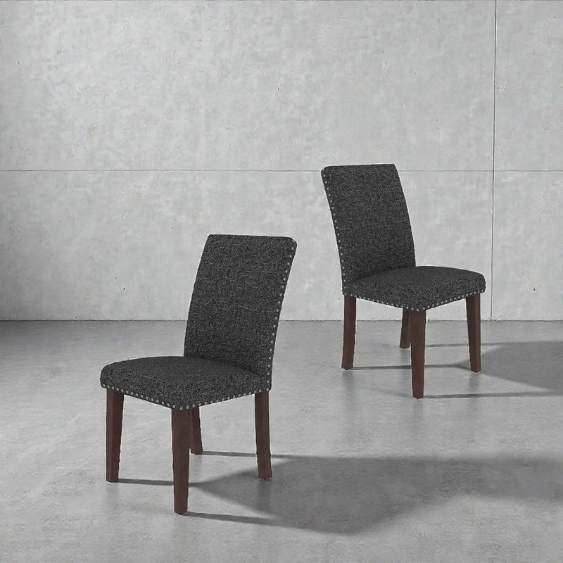 Upholstered Dining Chair With High Back Design (Set of 2) by Unique Piece Furniture