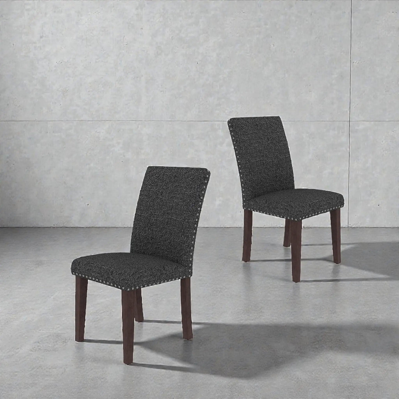 Upholstered Dining Chair With High Back Design (Set of 2) by HouseOfZazla