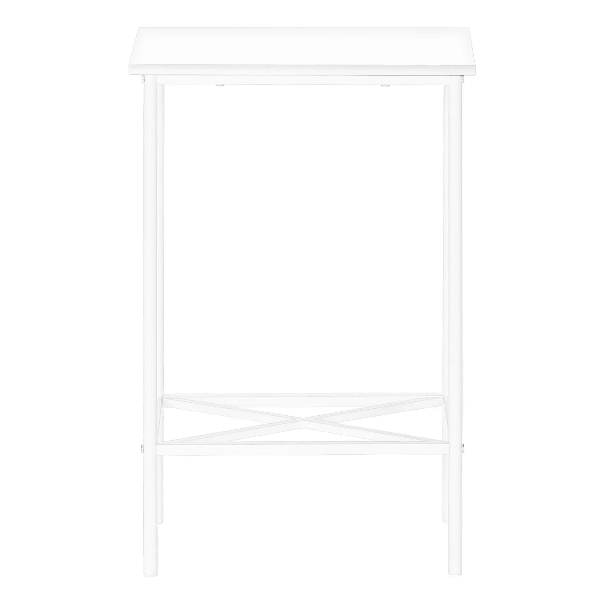Accent Side Table, Narrow, Small, 2 Tier, Contemporary & Modern by Unique Piece Furniture