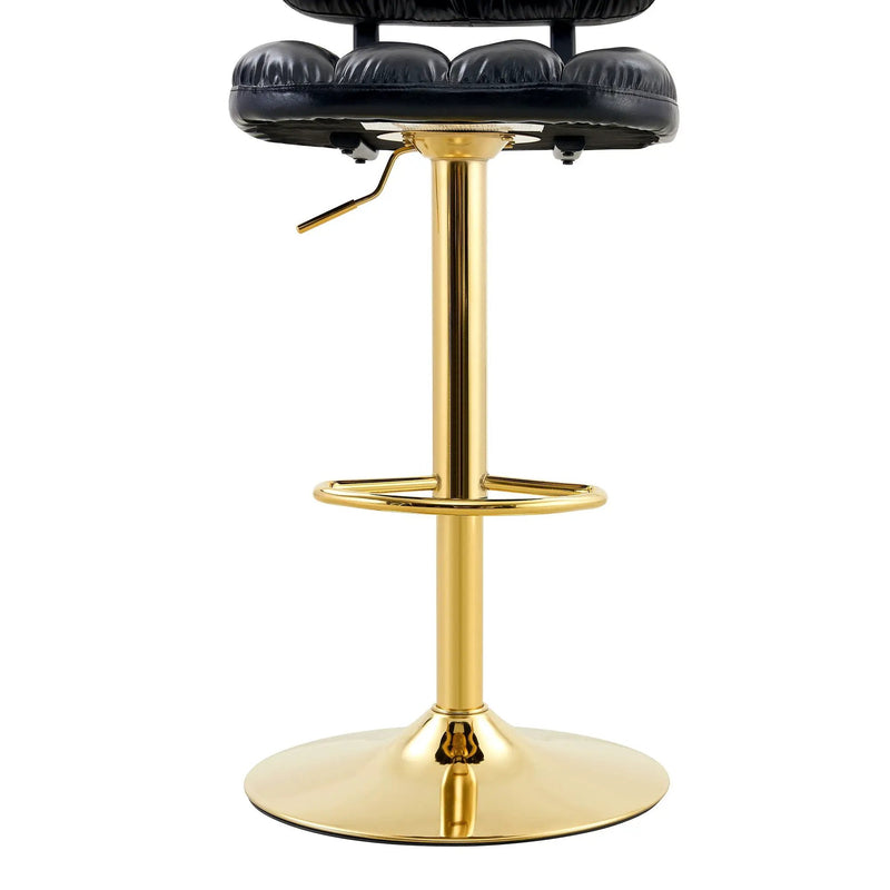 Adjustable Height Bar Stools & Footrest For Kitchen Island (Set of 2)