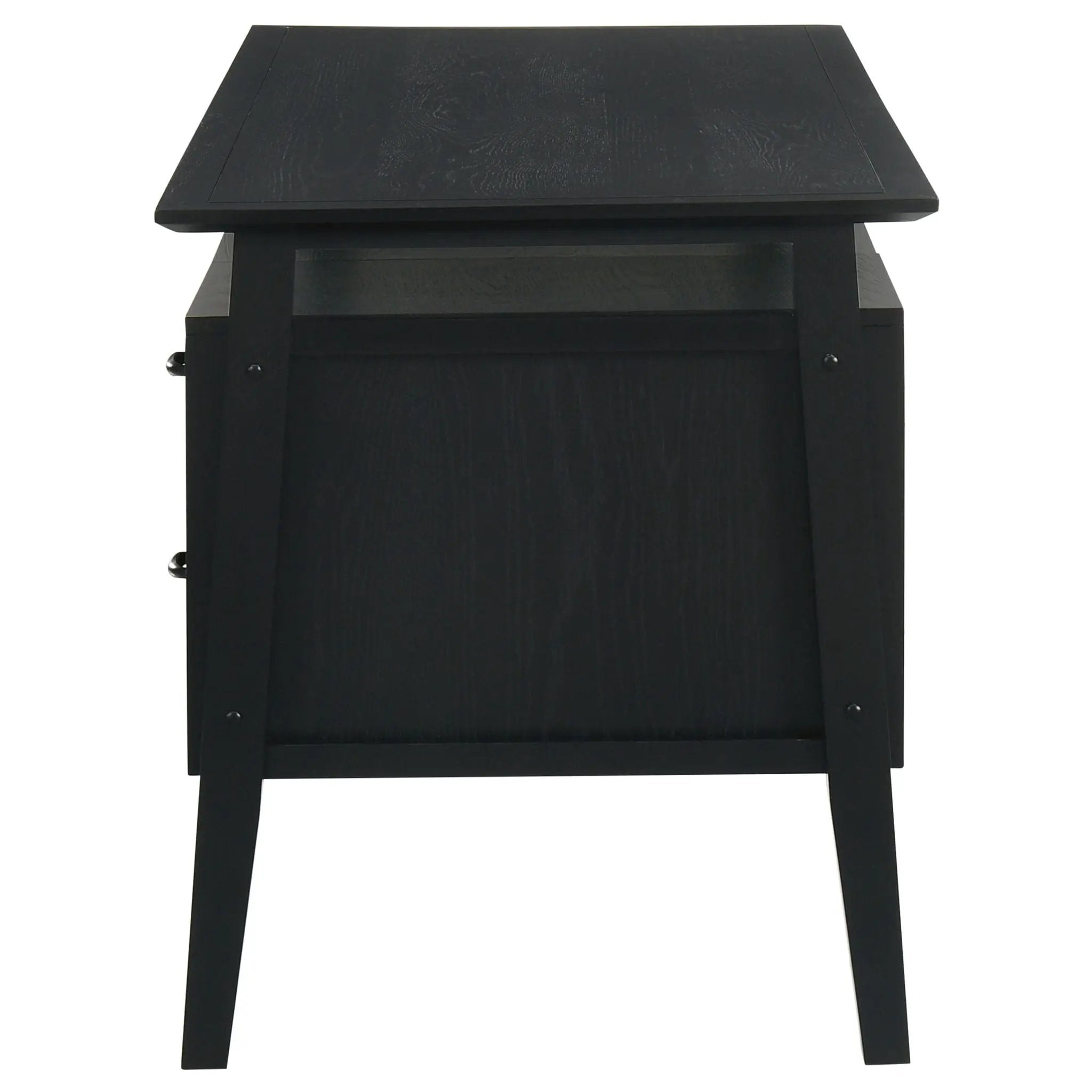 Goodson 64-inch 4-Drawer Double Pedestal Computer Desk Black by Unique Piece Furniture