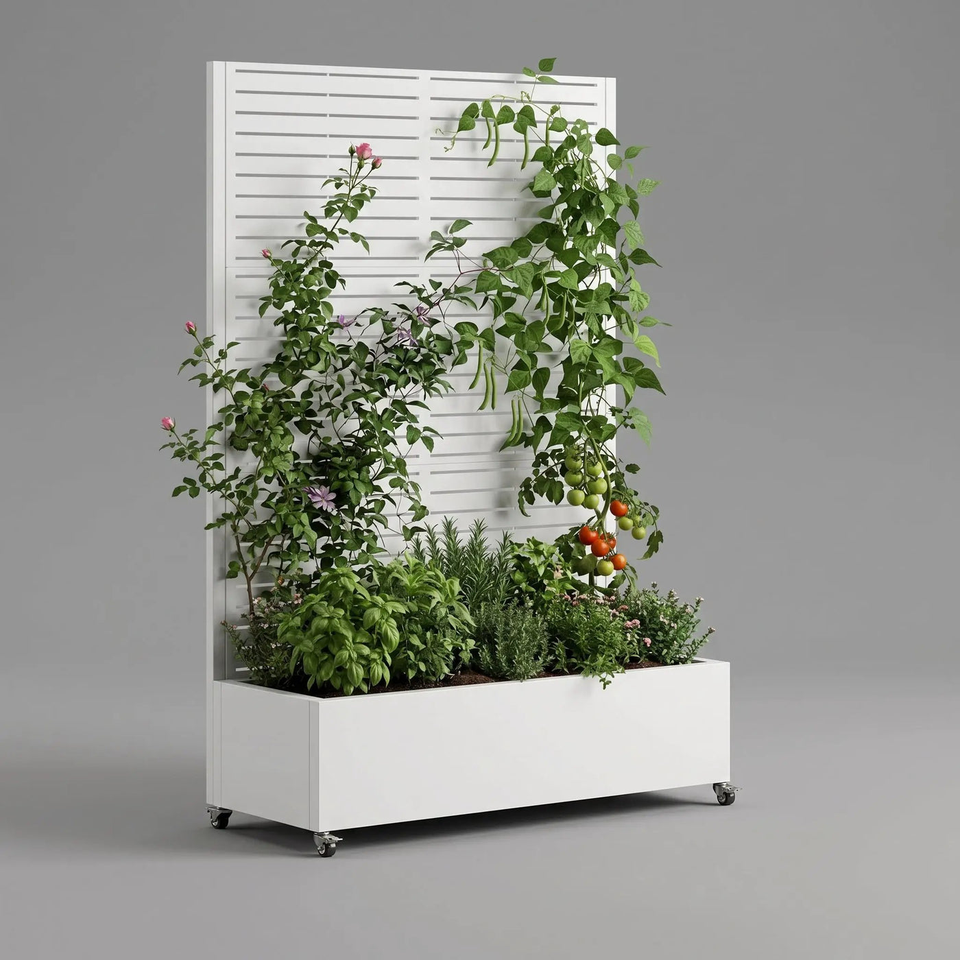 Metal Planter Box with Trellis by HouseOfZazla
