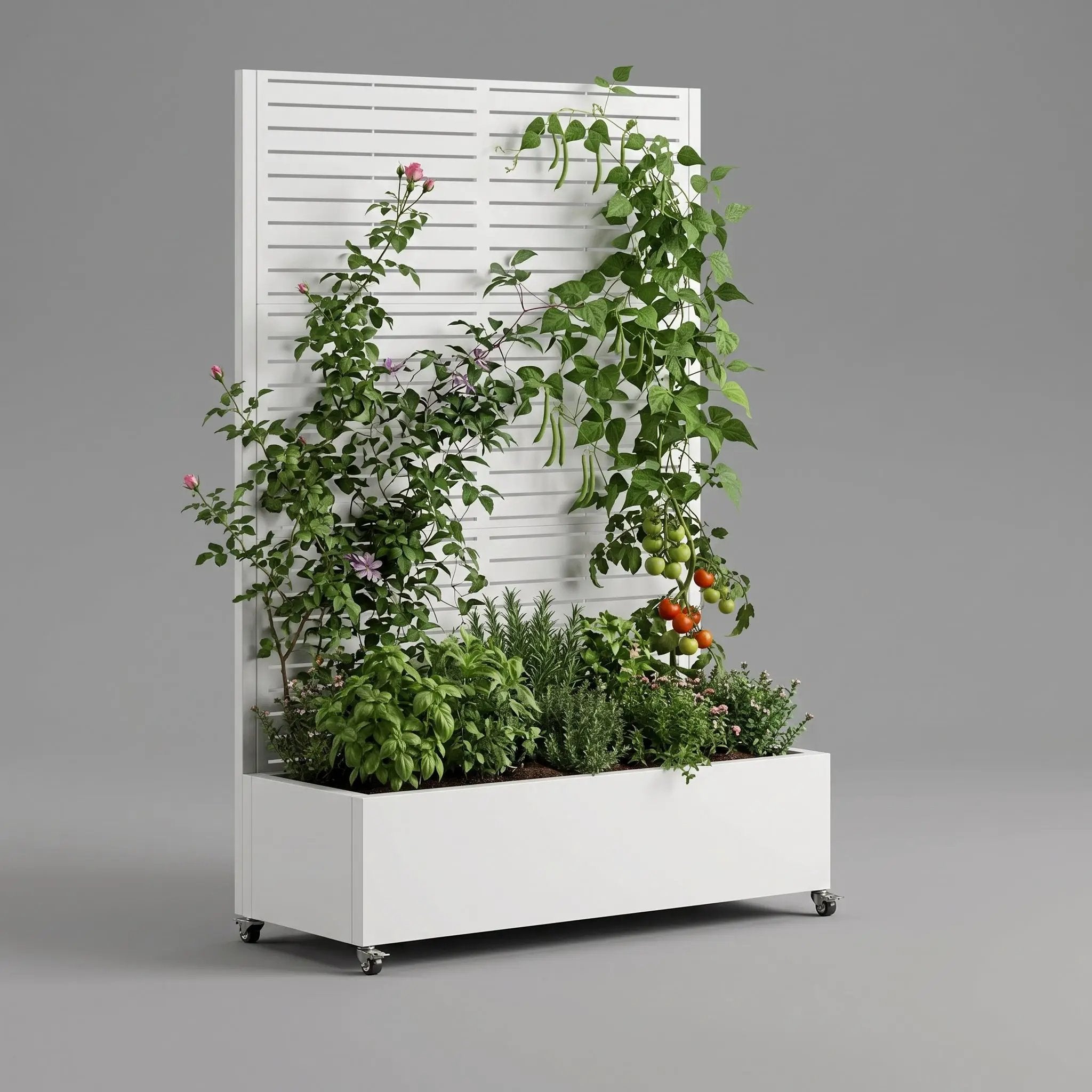 Metal Planter Box with Trellis by HouseOfZazla