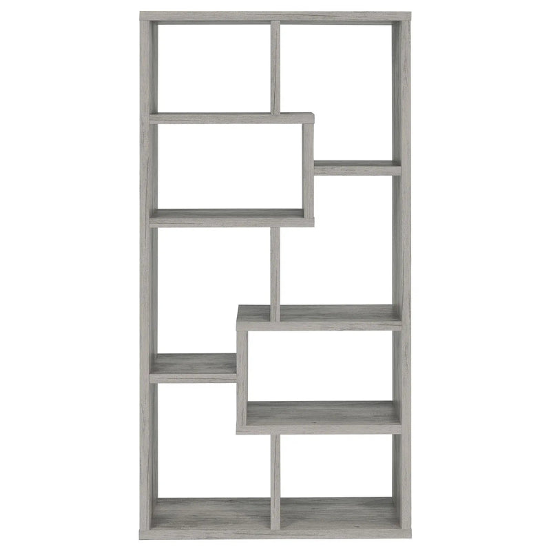 Theo 71-inch 6-shelf Bookshelf Grey Driftwood by Unique Piece Furniture