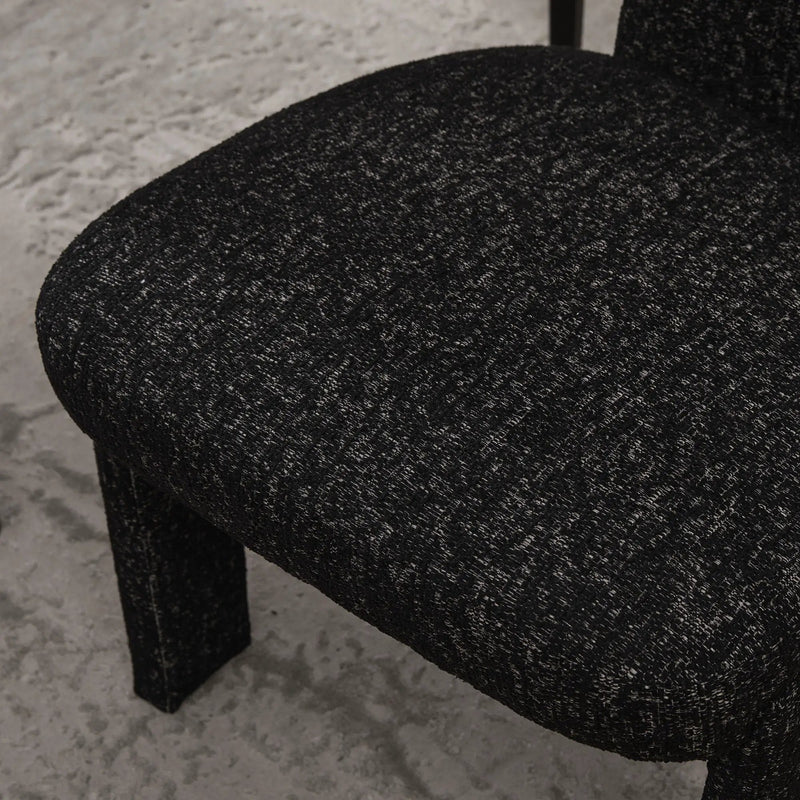 Armless Curved Back Accent Chairs