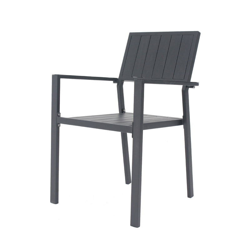 Modern Outdoor Indoor Metal Side Chair - Set of 2 by HouseOfZazla