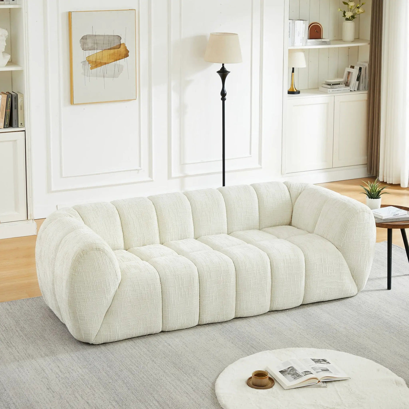 Modern Sofa With Piano Key Backrest by HouseOfZazla