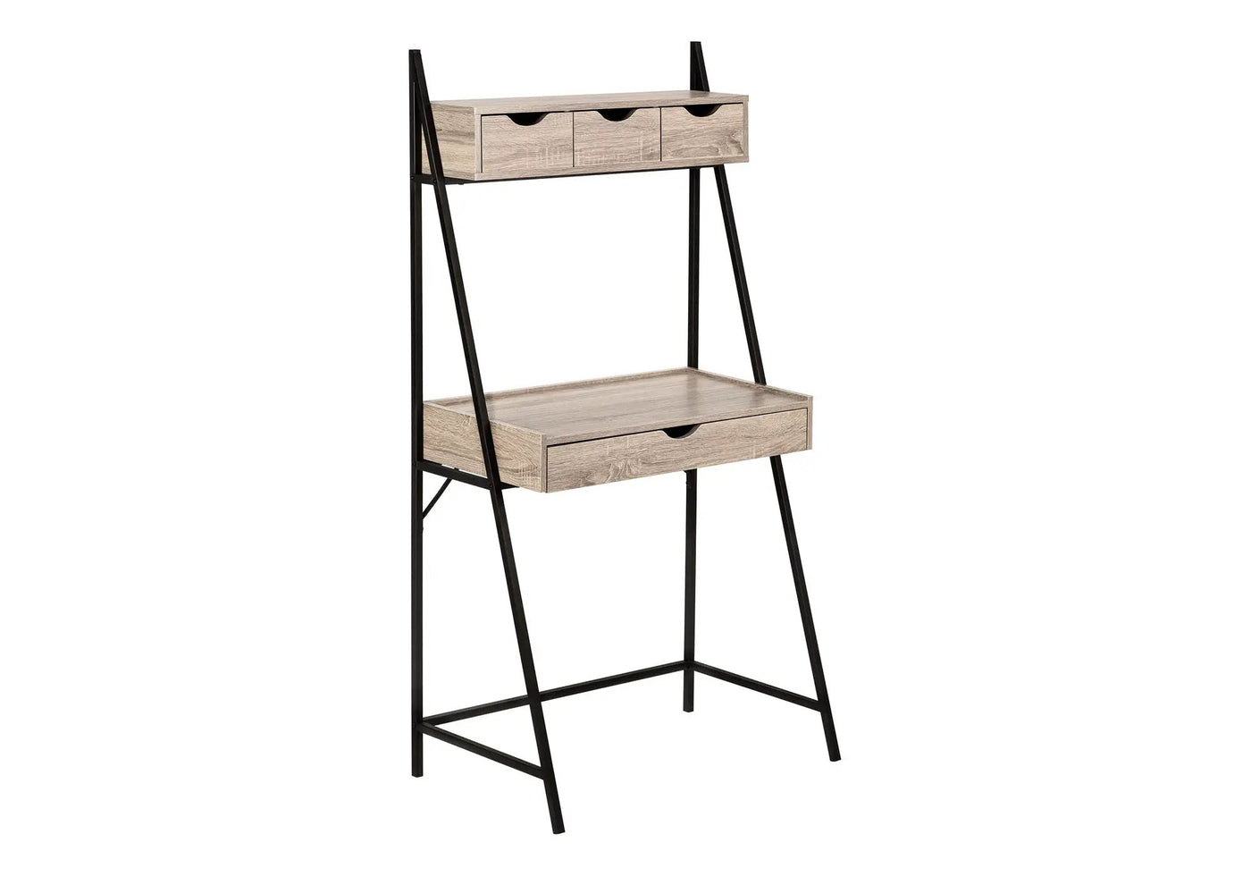 Contemporary Computer Desk for Home Office with Storage Drawers by HouseOfZazla