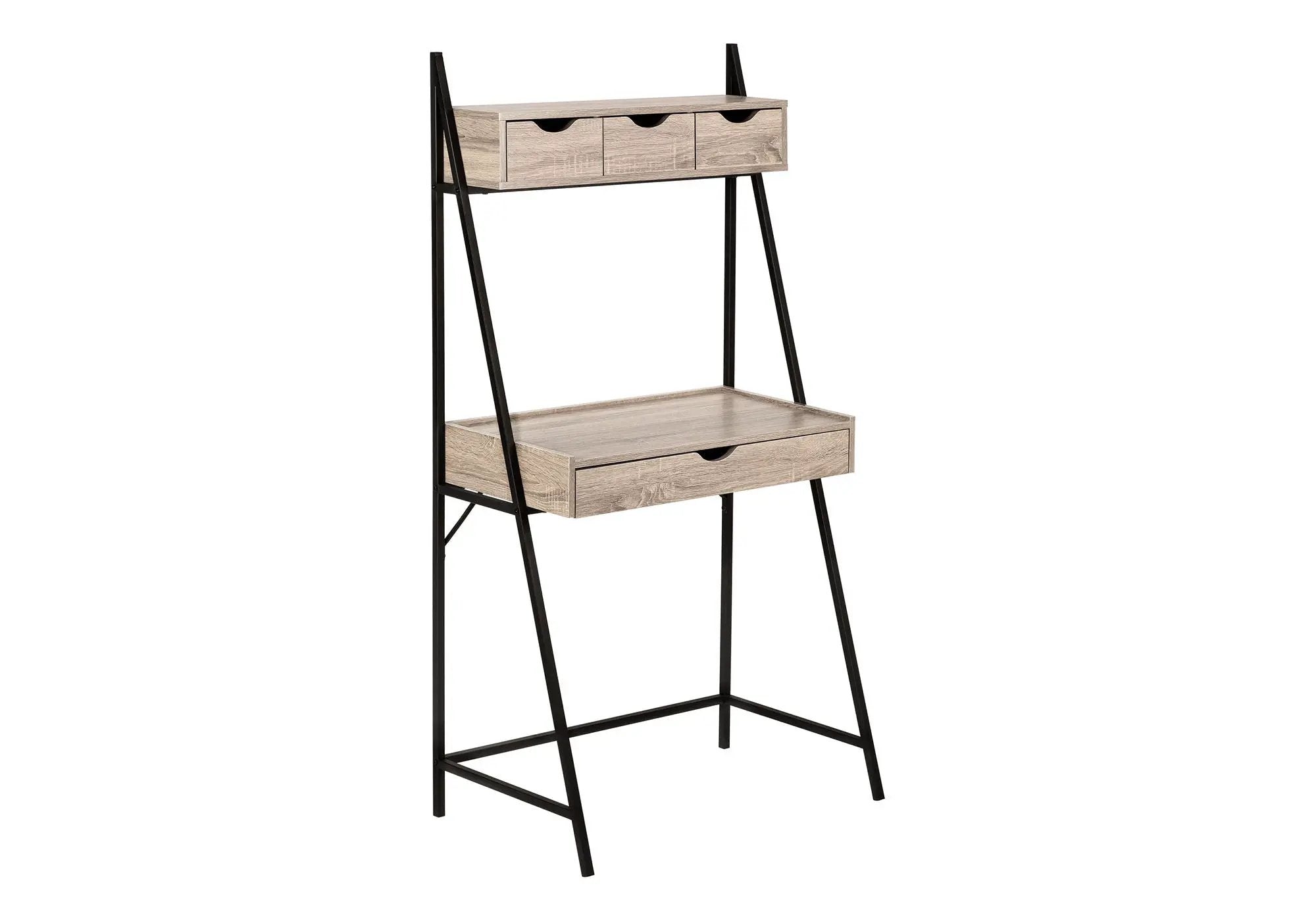 Contemporary Computer Desk for Home Office with Storage Drawers by HouseOfZazla