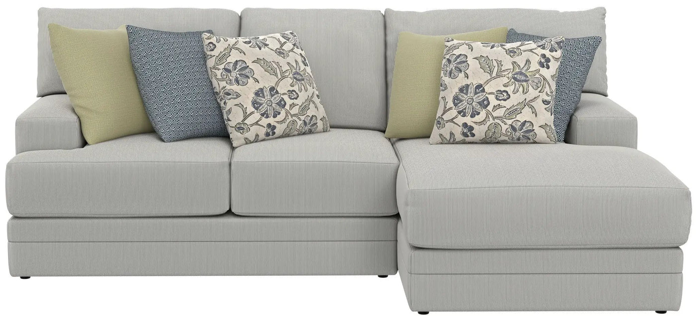 Stockbridge - Sectional With Comfort Coil Seating And 9 Accent Pillows Included by Unique Piece Furniture