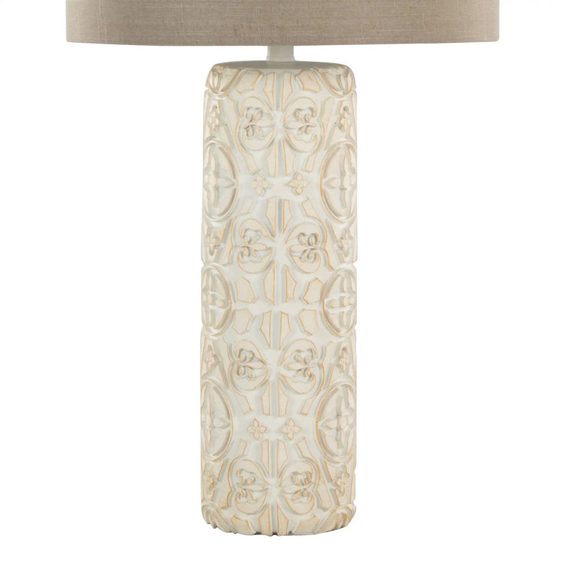 Charlotte - Contemporary Table Lamp (Set of 2) - Taos Brown / Beige by HouseOfZazla