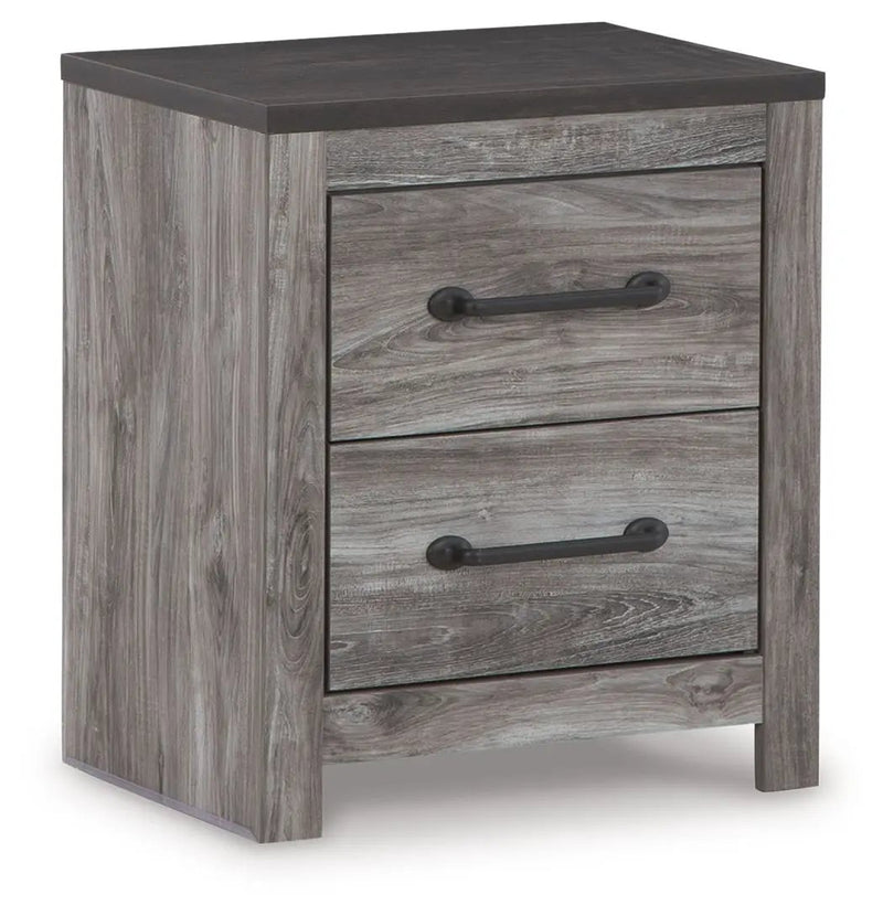 Bronyan - Two Drawer Night Stand - Dark Gray by Unique Piece Furniture