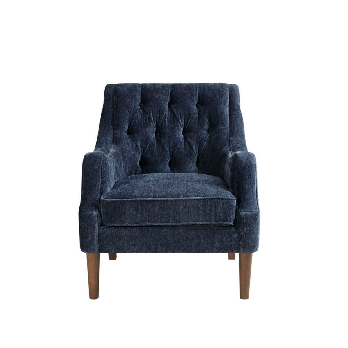 Button Tufted Accent Chair with Removable Cushion - Gray or Blue, photo 2 of 14
