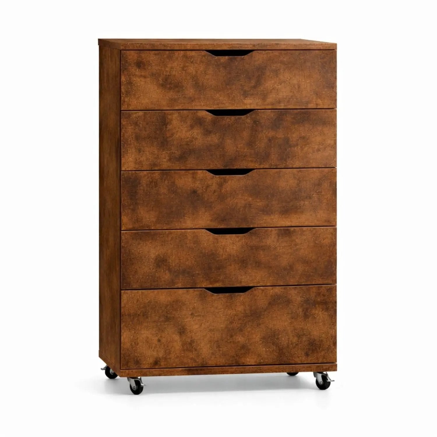 Modern 5 Drawer Dresser With Wheels by HouseOfZazla