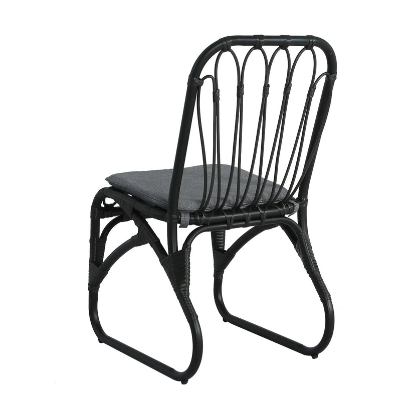 Outdoor Wicker Dining Chairs With Washable Cushions (Set of 2) by HouseOfZazla