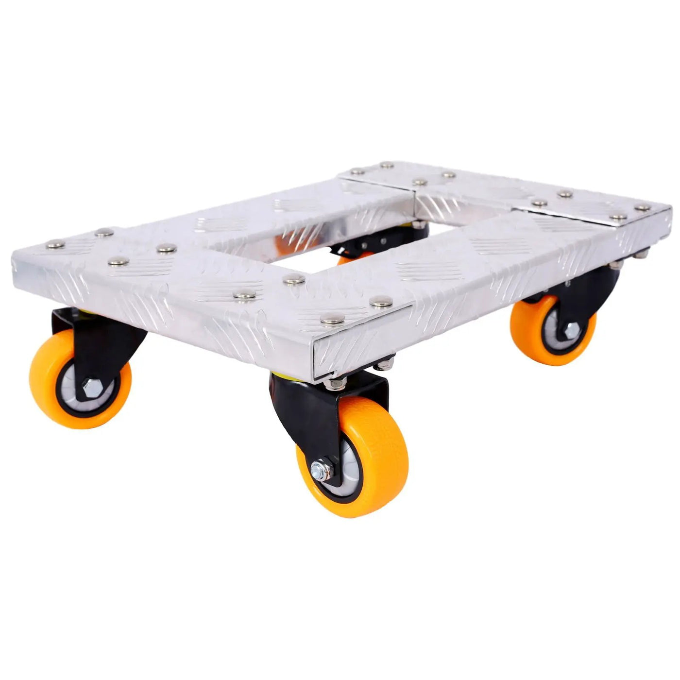 Heavy Duty Furniture Dolly Trolley Car, Aluminum Frame With 3" Tpu Professional Casters, Brake Option by HouseOfZazla