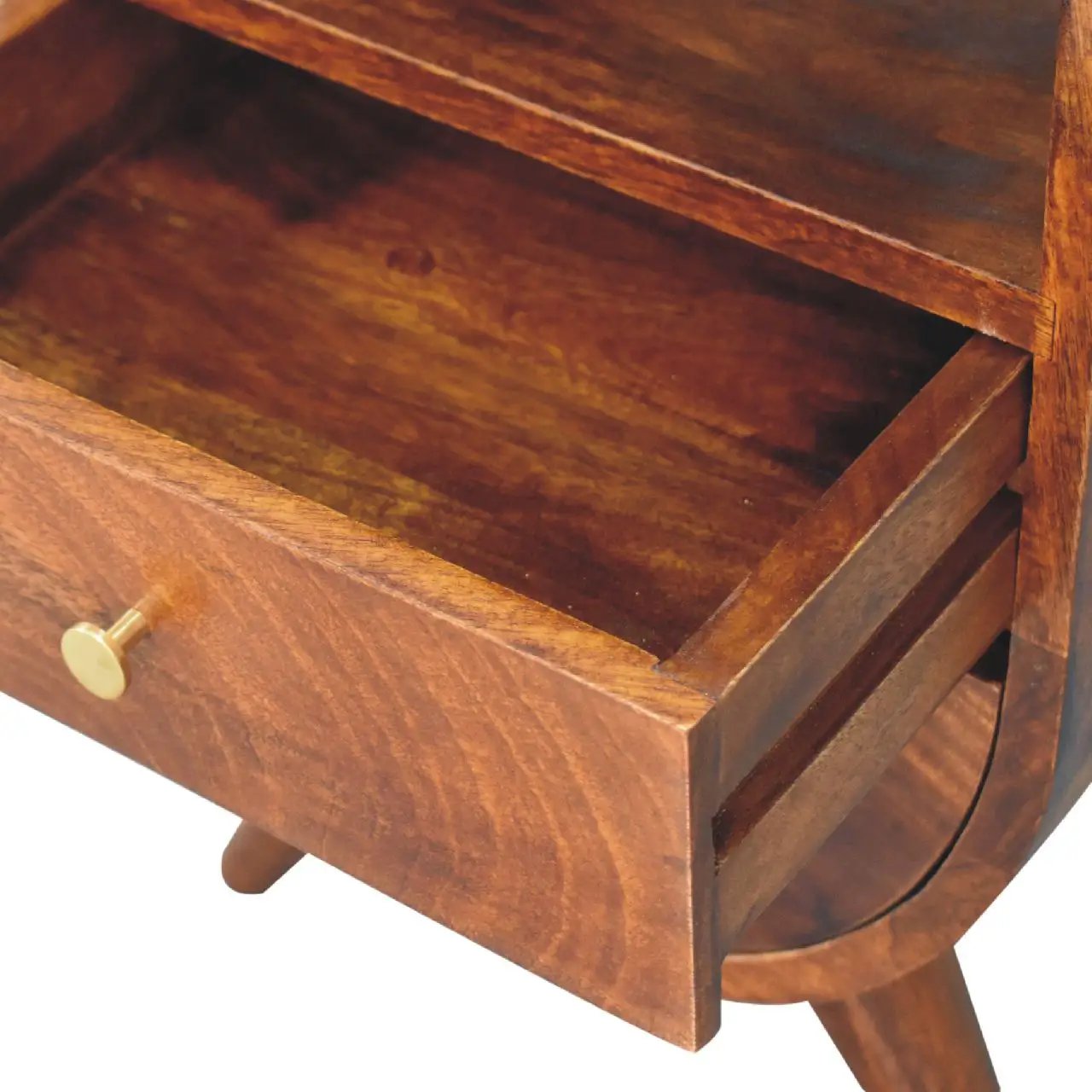 Split - Bedside Table - Chestnut by HouseOfZazla