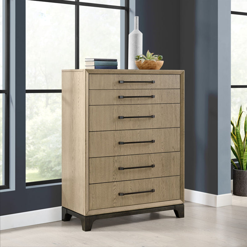 6 Drawer Chest With Smooth Glides - Brown by HouseOfZazla