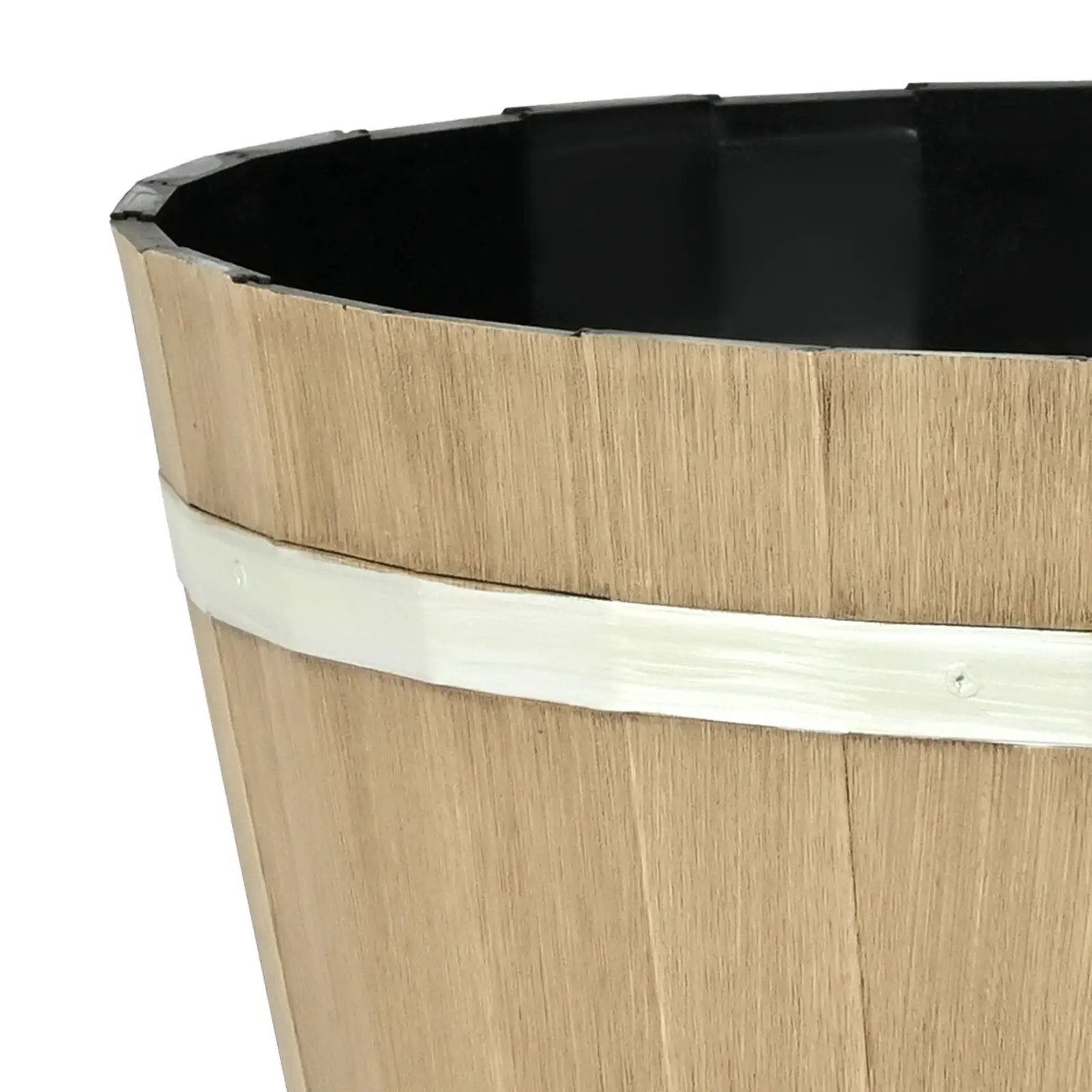 Resin Whiskey Barrel Planter Garden Flower Plant Pot by HouseOfZazla