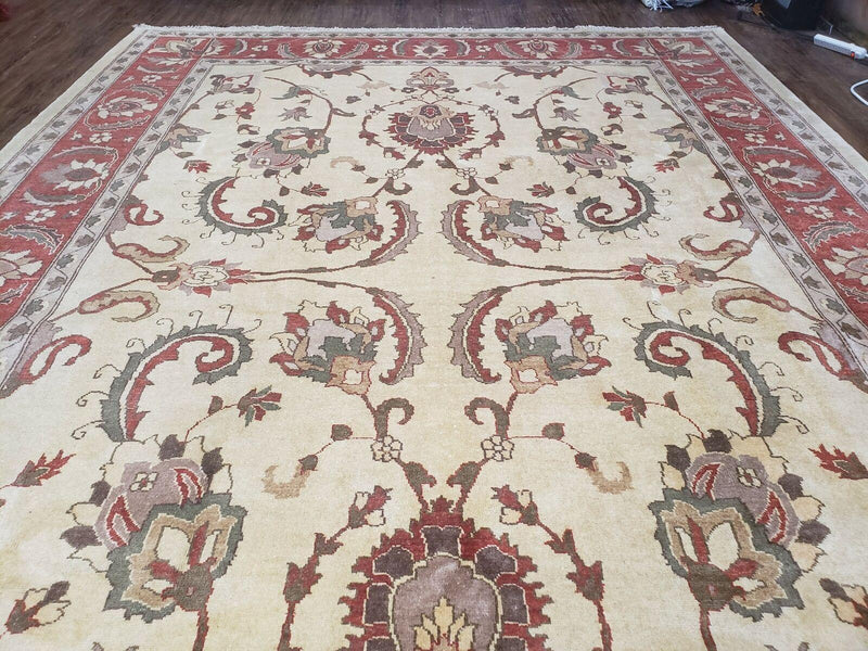 9' X 12' One-Of-A-Kind William Pak Peshawar Hand-knotted Wool Rug Nice by Jewel Rugs