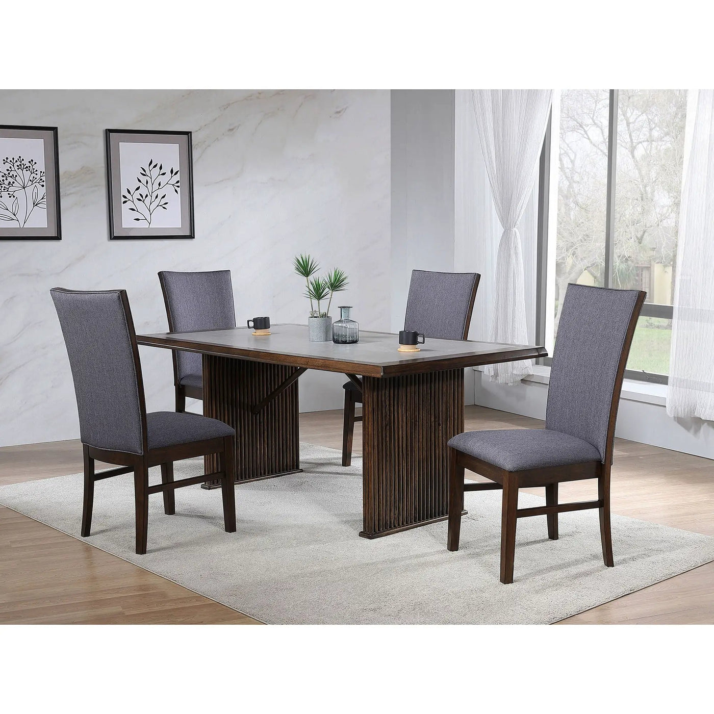 Wawona - Rectangular Dining Table Set by HouseOfZazla