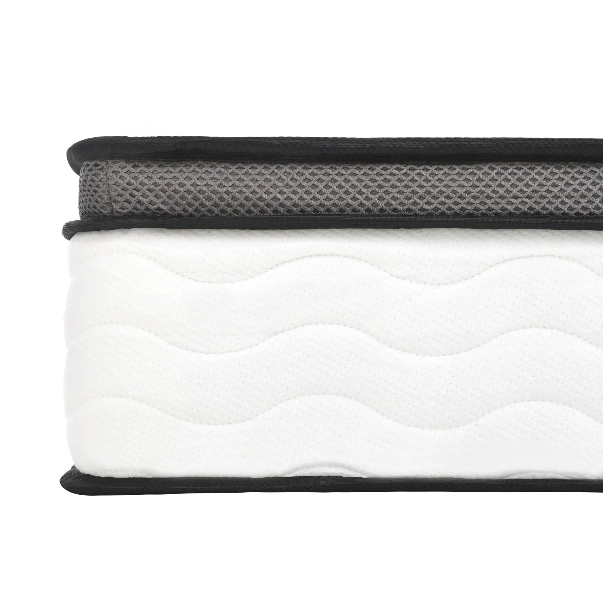 10" Hybrid Medium Firm Mattress With Memory Foam & Pocket Coils by HouseOfZazla