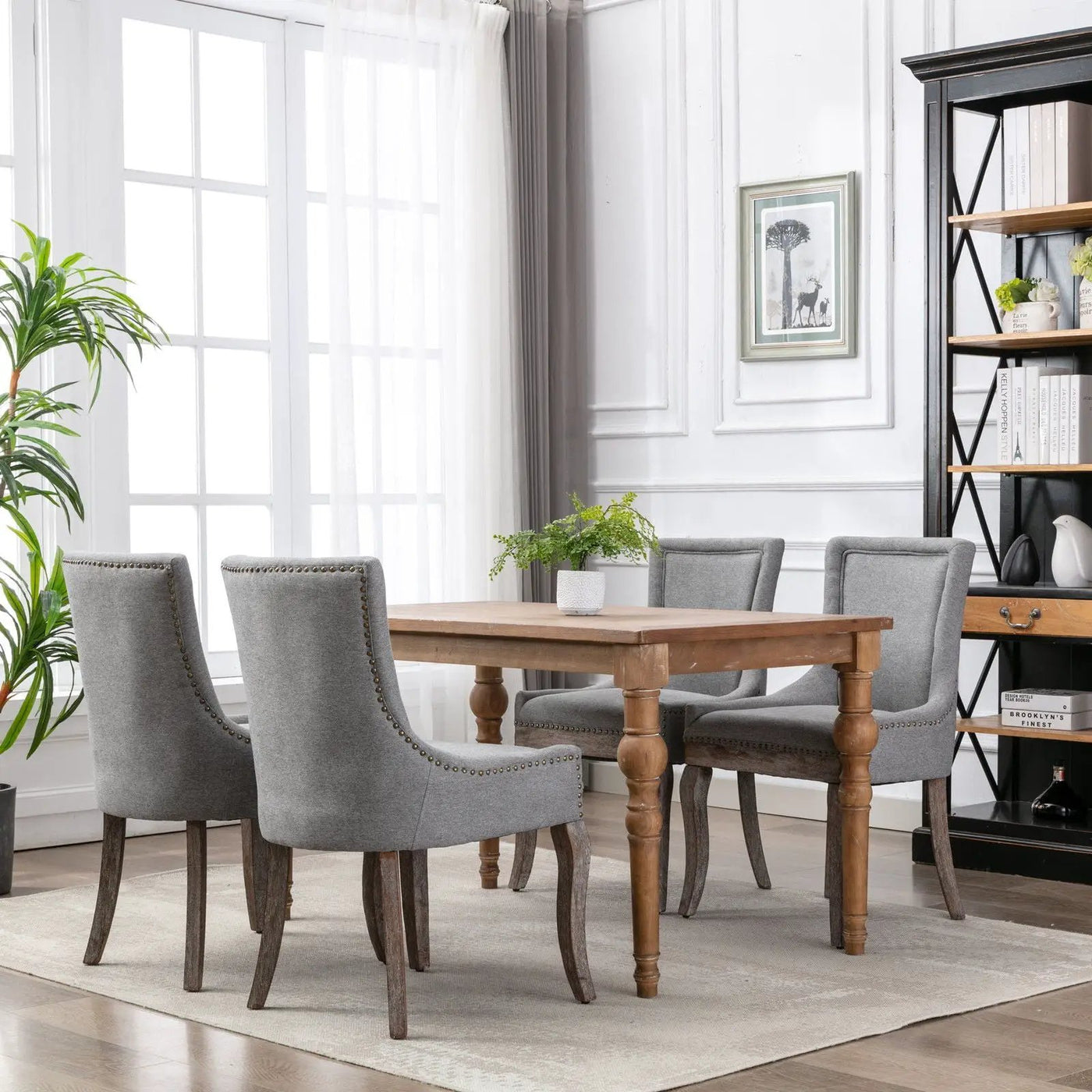 Ultra - Side Dining Chair, Nail Head (Set of 2) by HouseOfZazla